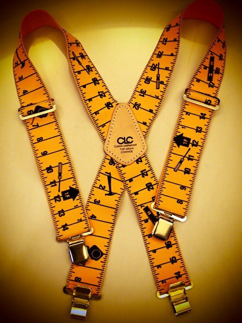 复古皮尺造型吊带 - 其他 - 其他材质 橘色