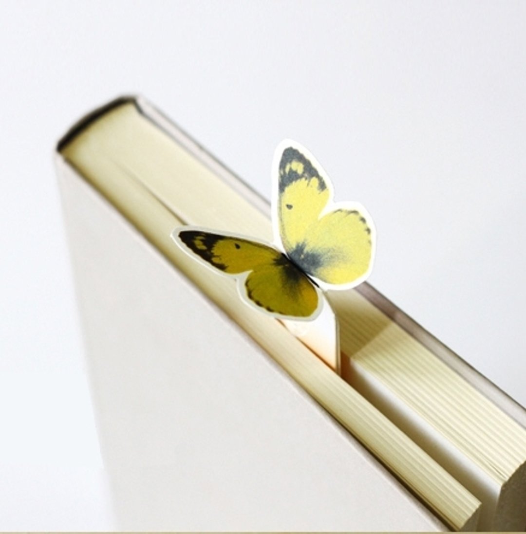 Dessin x Bookfriends-自然绿生活书签笔-Hope Butterfly,BZC32843 - 贴纸 - 纸 黄色