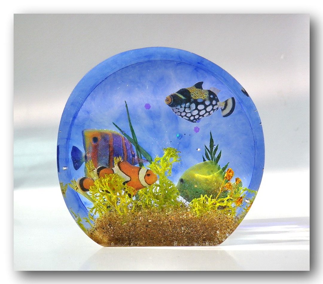 Anny's workshop手作押花纸镇，水族箱纸镇、摆饰 - 其他 - 塑料 