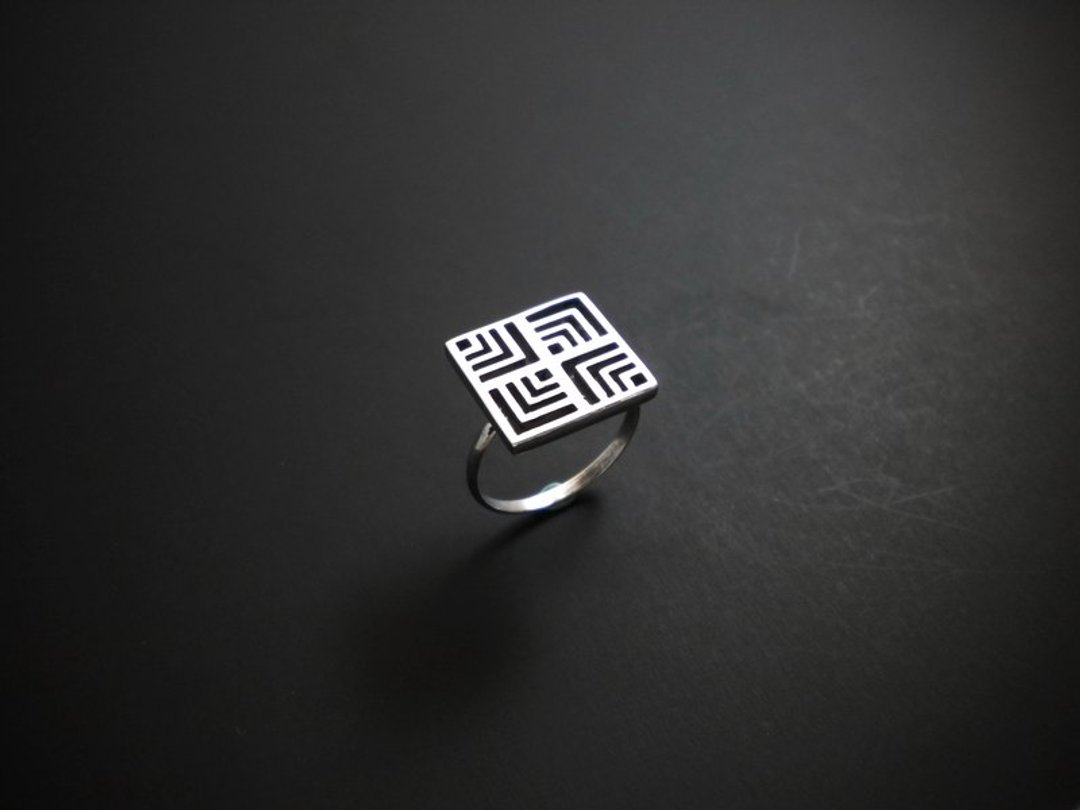 现代中国风系列 New China Collection -晋爵戒 - 戒指 - 其他金属 白色