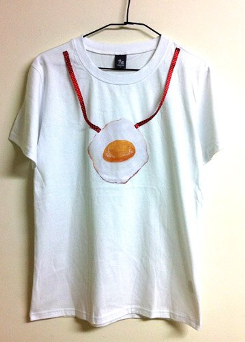 带一片荷包蛋走-修身长版Ｔ(XS号和M号已售完断货) - 女装 T 恤 - 棉．麻 多色