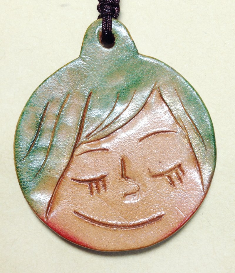 花花滚 经典人物（绿） 吊饰 - 其他 - 真皮 绿色