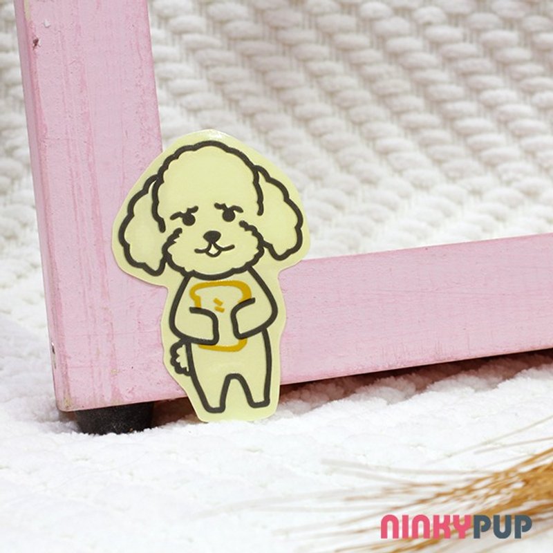 贵宾犬反光贴纸 宠物狗狗贴纸 车贴安全帽贴 防水抗UV 毕业礼物 - 贴纸 - 防水材质 多色