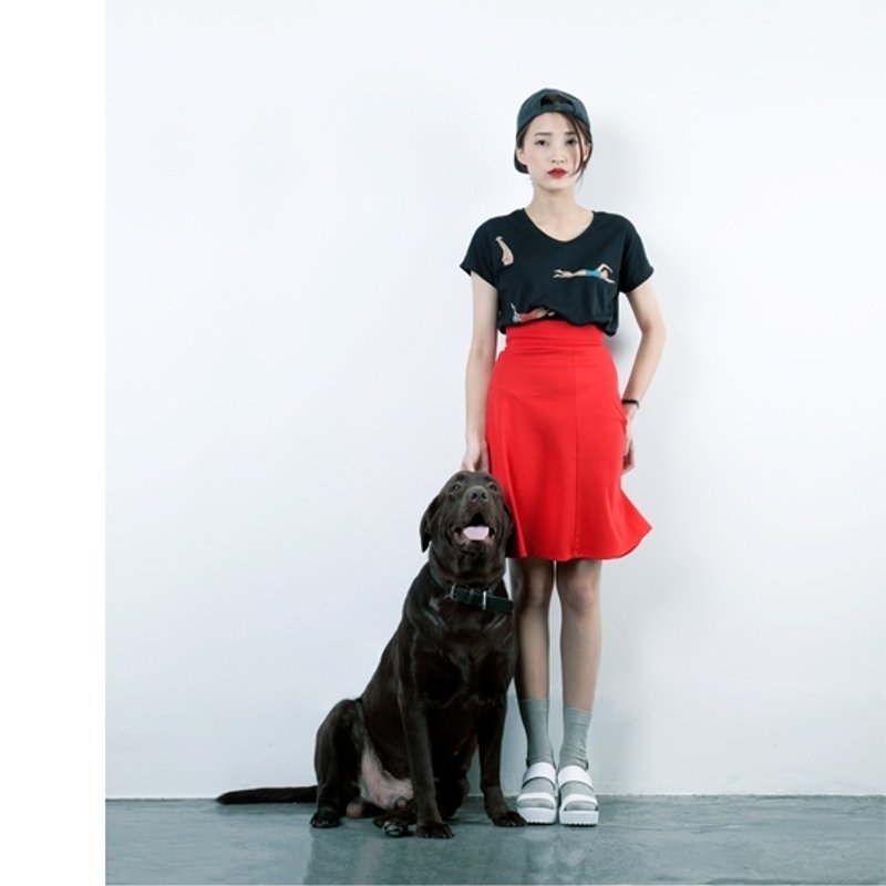 YIZISTORE 夏日印花短袖 T恤 - 女装 T 恤 - 其他材质 