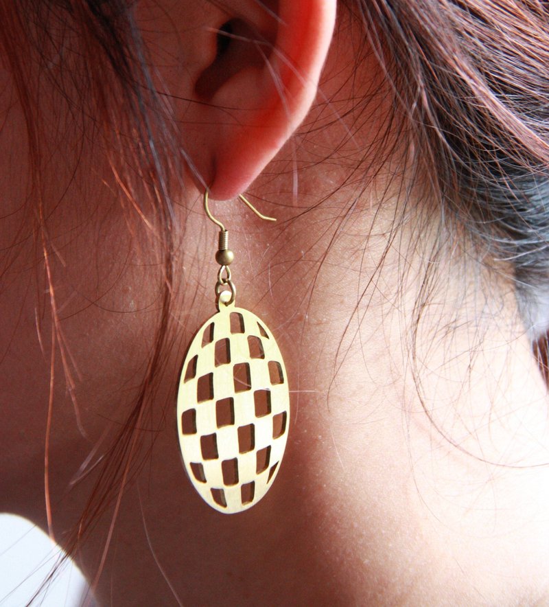 欧普艺术气球 - 黄铜耳环 - 项链 - 其他金属 金色