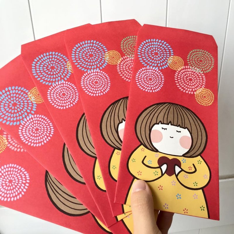 栗子妹万用红包袋 5入 R0001 - 红包/春联 - 纸 红色