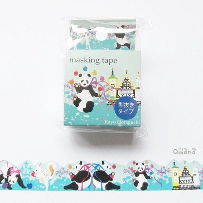 Kayo Horaguchi 洞口加代 花边纸胶带 (HK-MK-011 Want Apple?)  - 纸胶带 - 纸 绿色