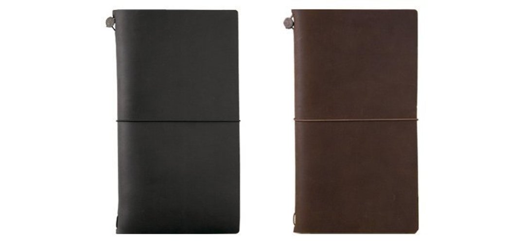 MIDORI＿Traveler’s Notebook 旅人笔记本 深棕色 - 笔记本/手帐 - 真皮 