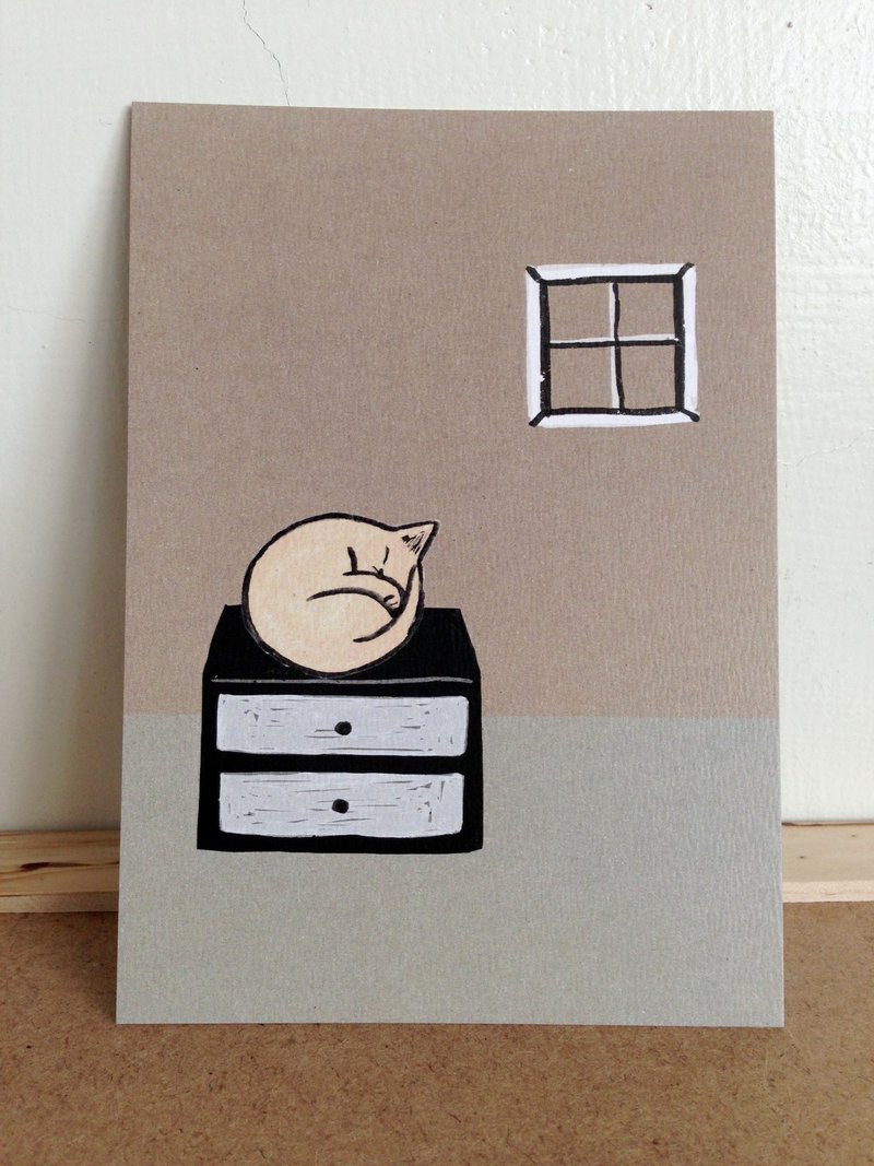 明信片-猫日常系列6 - 卡片/明信片 - 纸 