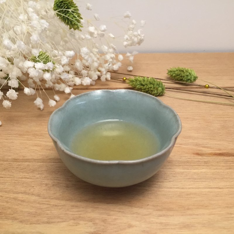 萧鸿成老师 青釉开片小葵花杯 - 茶具/茶杯 - 其他材质 