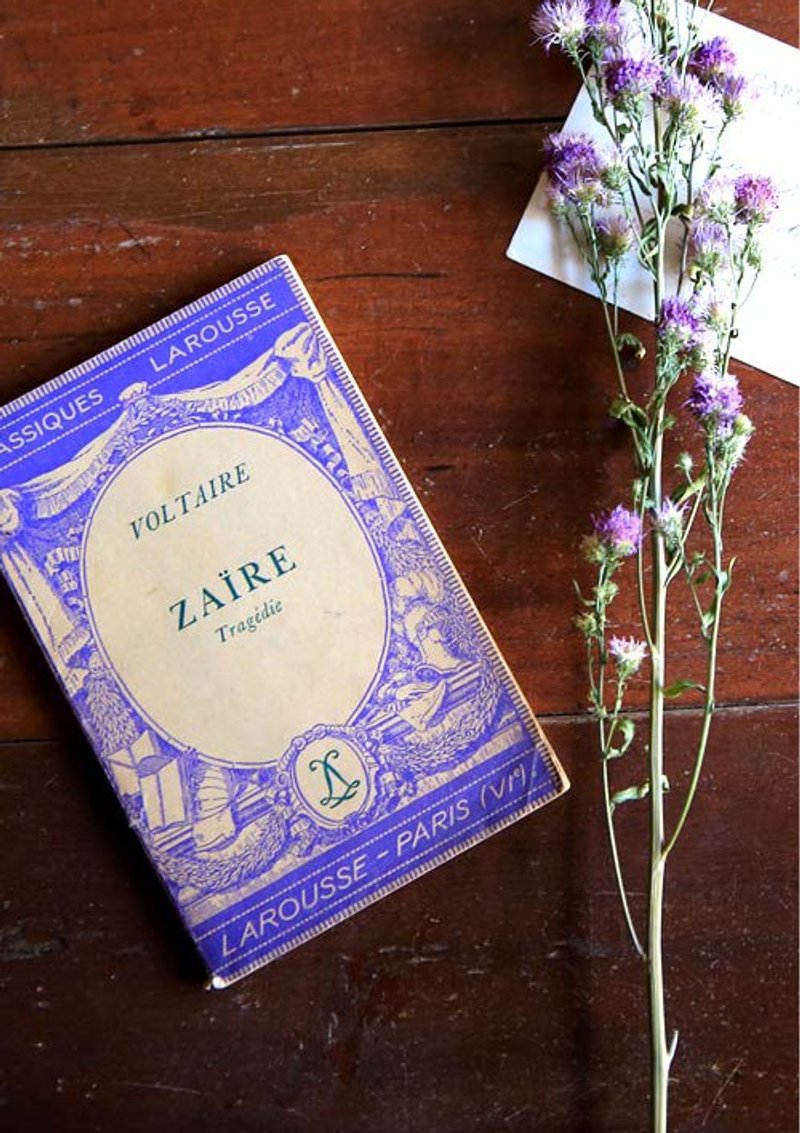 古道具 旧物语 No.52 法国古董书/不指定随机寄送 - 书衣/书套 - 纸 紫色