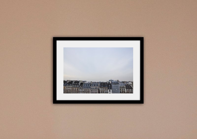 摄影   法国/巴黎的房子们 (不含框/可加价购框) - 海报/装饰画/版画 - 纸 蓝色