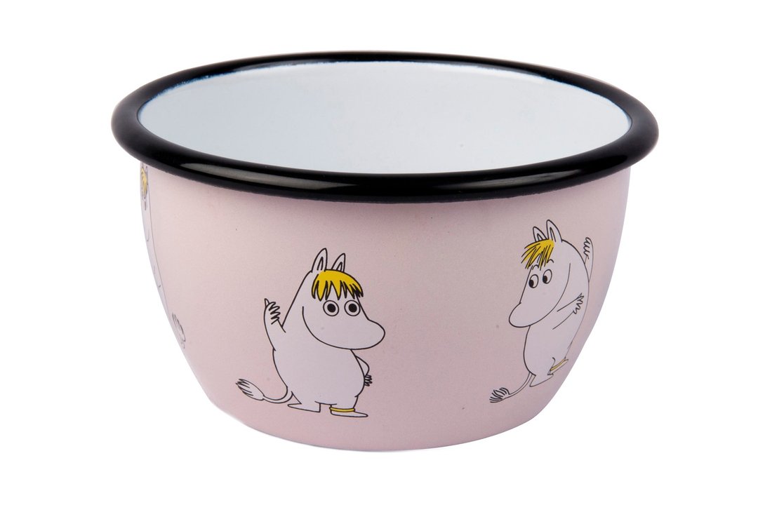 Moomin芬兰噜噜米珐琅碗 6dl (粉红色) 情人节礼物 - 浅碟/小碟子 - 珐琅 粉红色