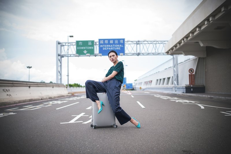 Rita 宽版裤 - 女装长裤 - 其他材质 蓝色