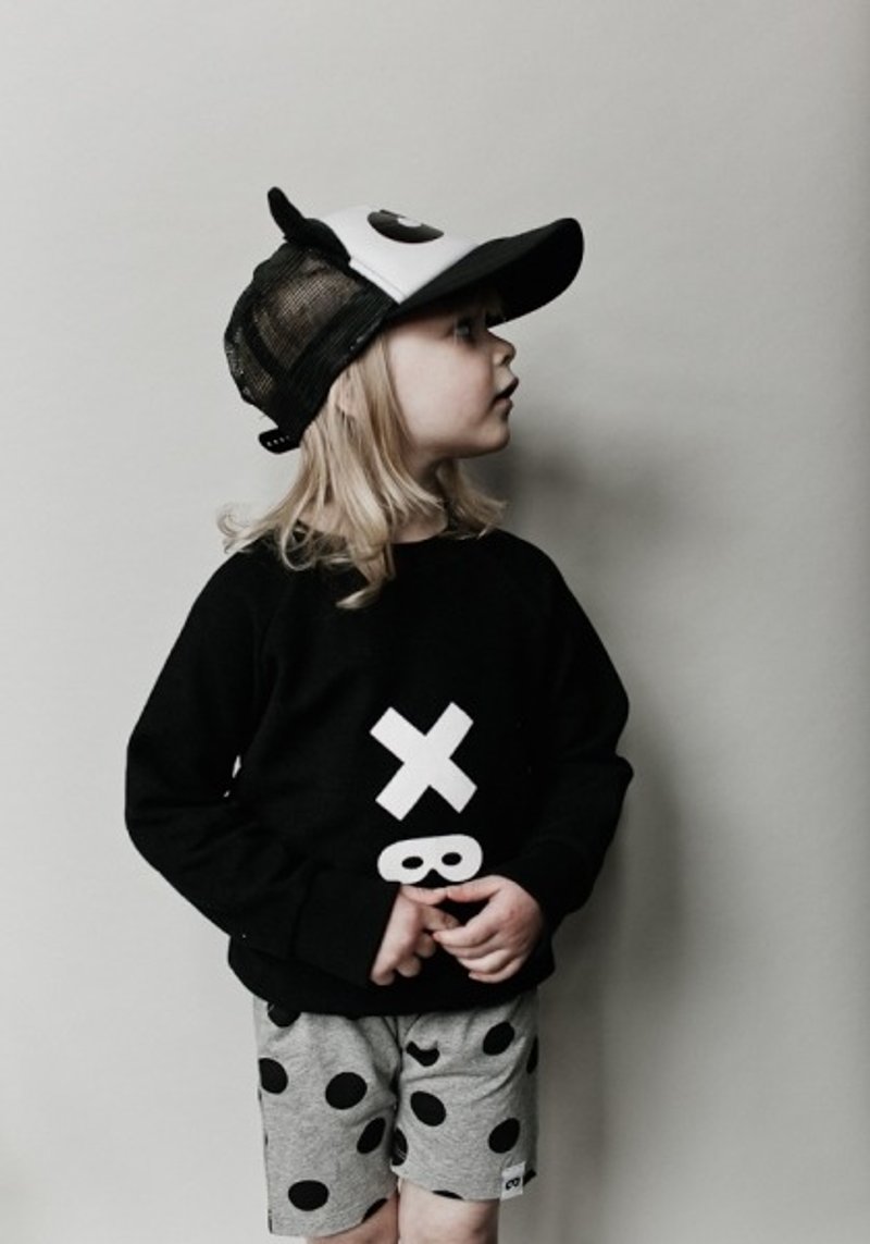 2015春夏 Beau loves 灰色满版圆点短裤 - 围嘴/口水巾 - 棉．麻 灰色