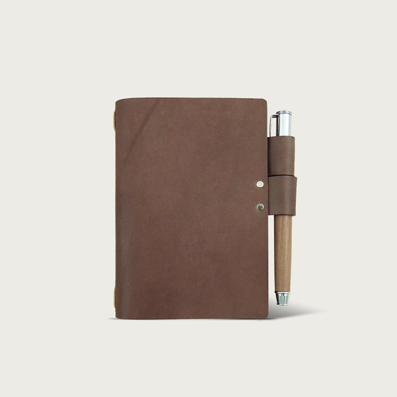 N3 mini记事皮套 -- 深咖啡色 - 笔记本/手帐 - 真皮 咖啡色