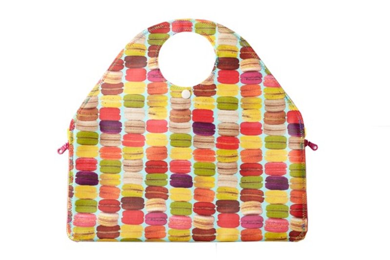 马卡龙2面防水挂袋便当餐垫手提袋4 way bag - 手提包/手提袋 - 防水材质 多色