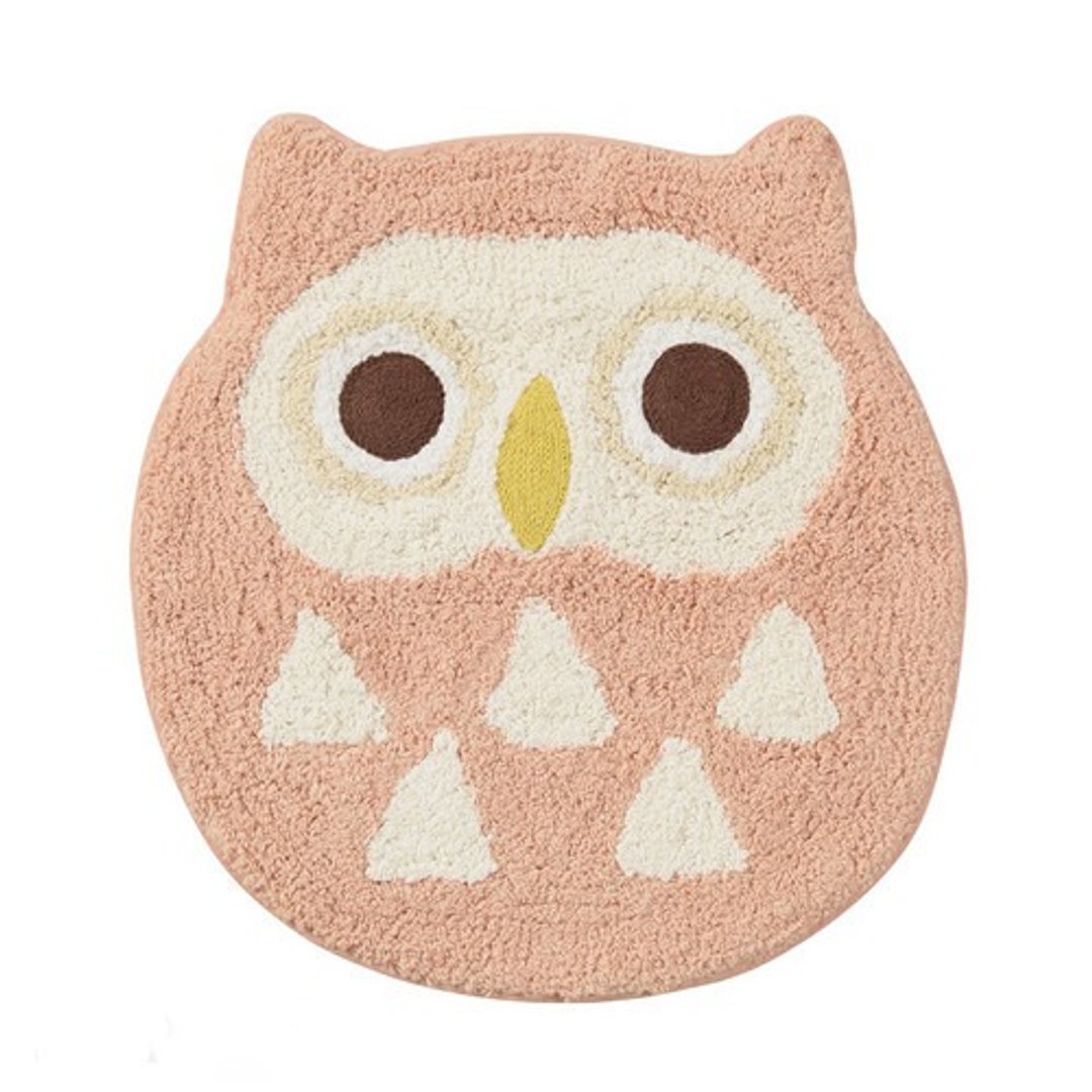 Owl 粉红大眼猫头鹰地垫 - 摆饰 - 棉 粉红色