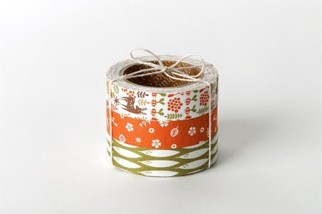Dailylike fabric tape 北欧风布胶带(三入) 33-My Buddy,E2D54098 - 纸胶带 - 其他材质 橘色