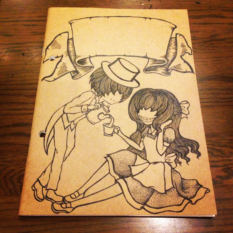 爱丽贝系列 手绘笔记本 - 笔记本/手帐 - 纸 黑色