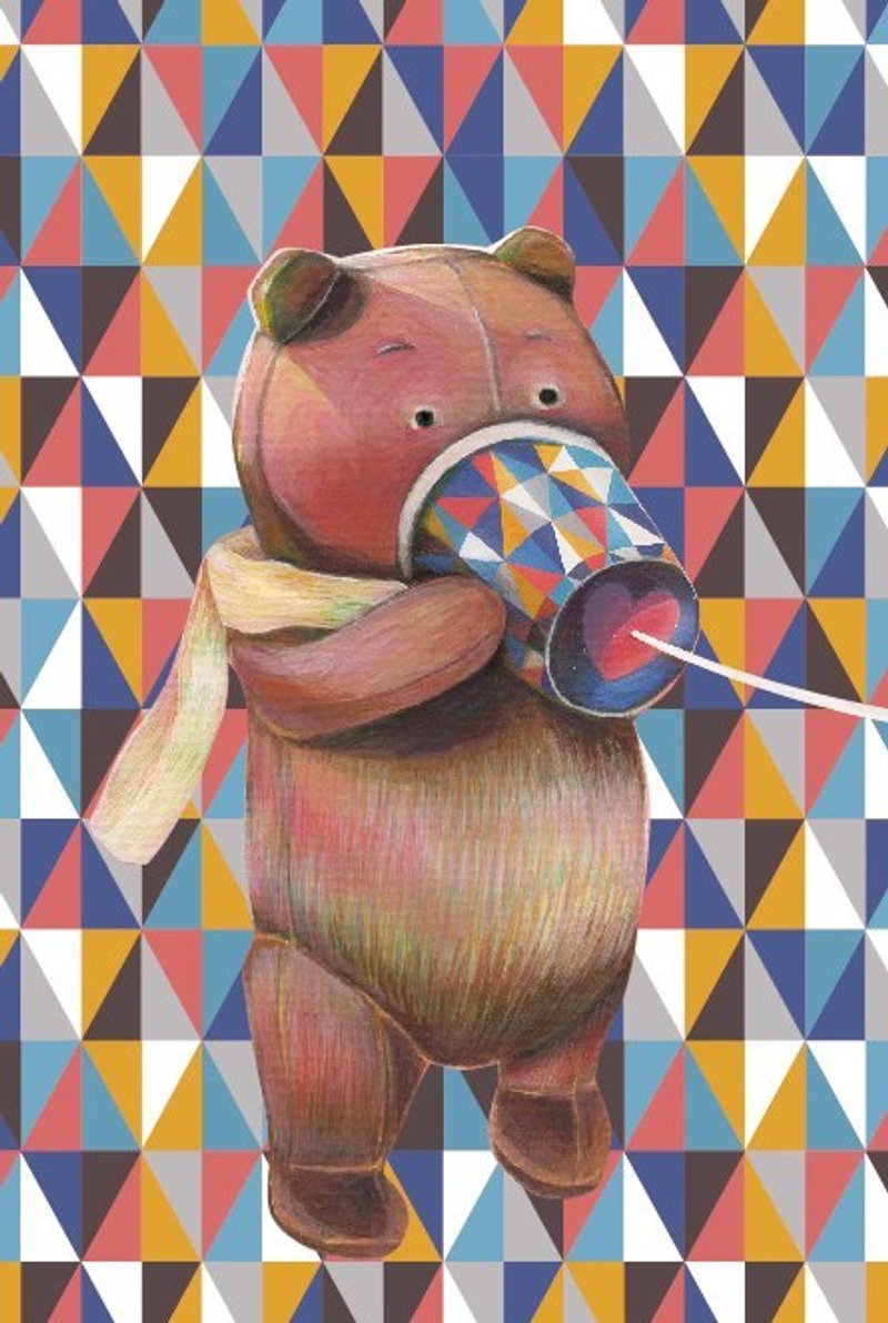 传情熊说爱/缤纷版 (绝版) - 卡片/明信片 - 纸 多色