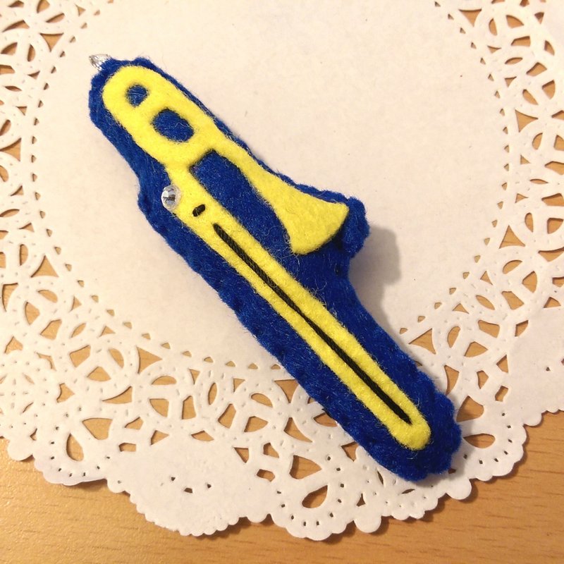 (出清)长号不织布吊饰/钥匙圈(蓝色) - 吊饰 - 其他材质 蓝色