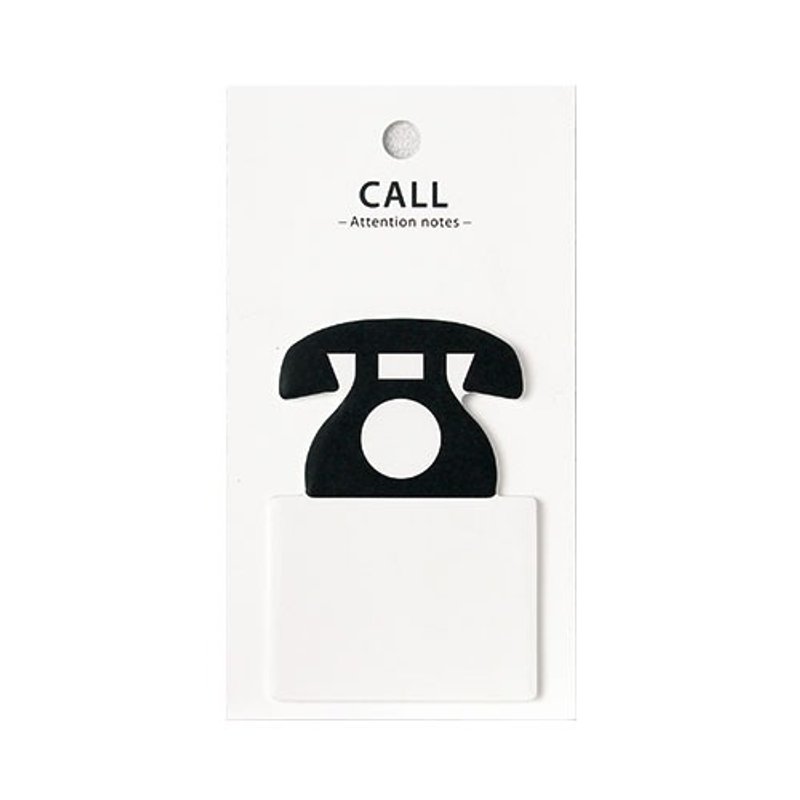日本【LABCLIP】Attention notes 便条-CALL/FNAT01-CL - 便条纸/标签贴 - 纸 白色