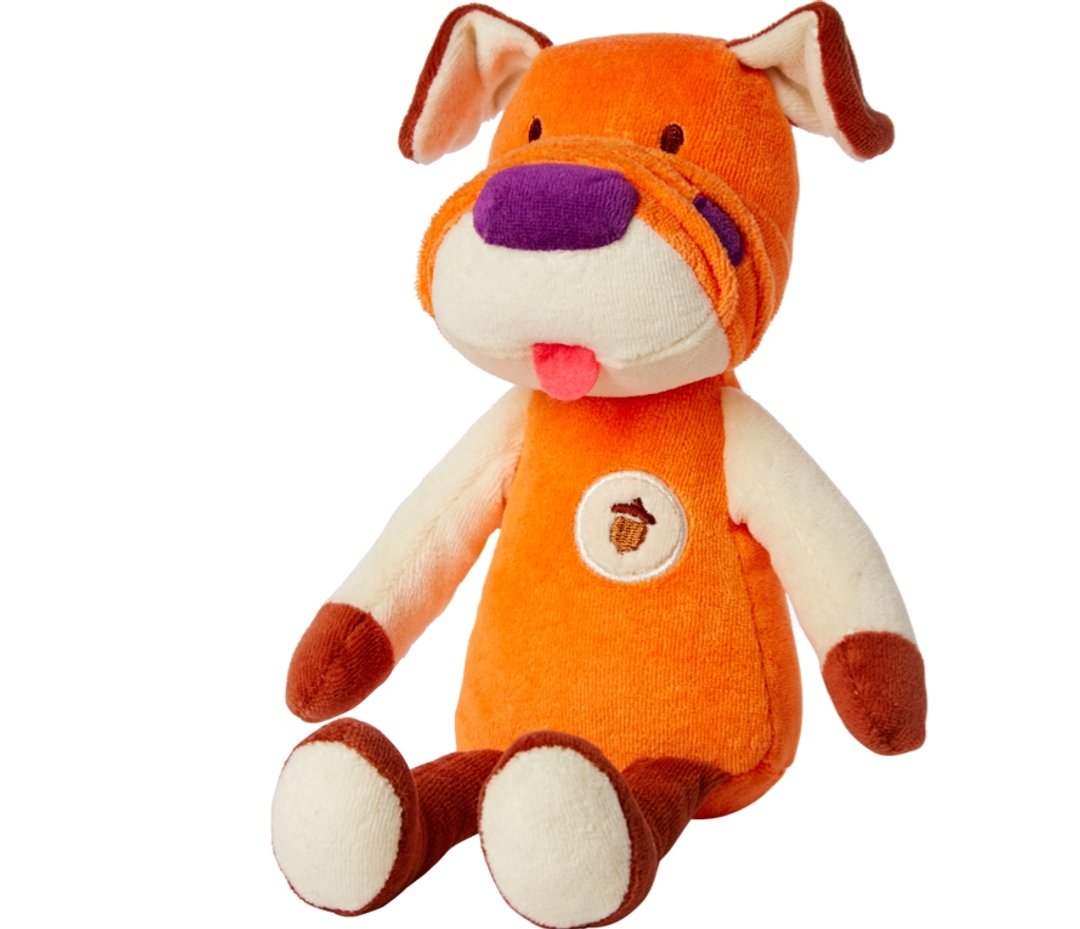 美国MyNatural Plush Animal天然纯棉动物玩偶-橘色小狗 - 玩具/玩偶 - 棉．麻 橘色