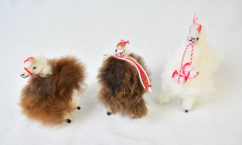 羊驼_迷你_咖啡_空中的棉花糖_公平贸易 - 摆饰 - 羊毛 咖啡色