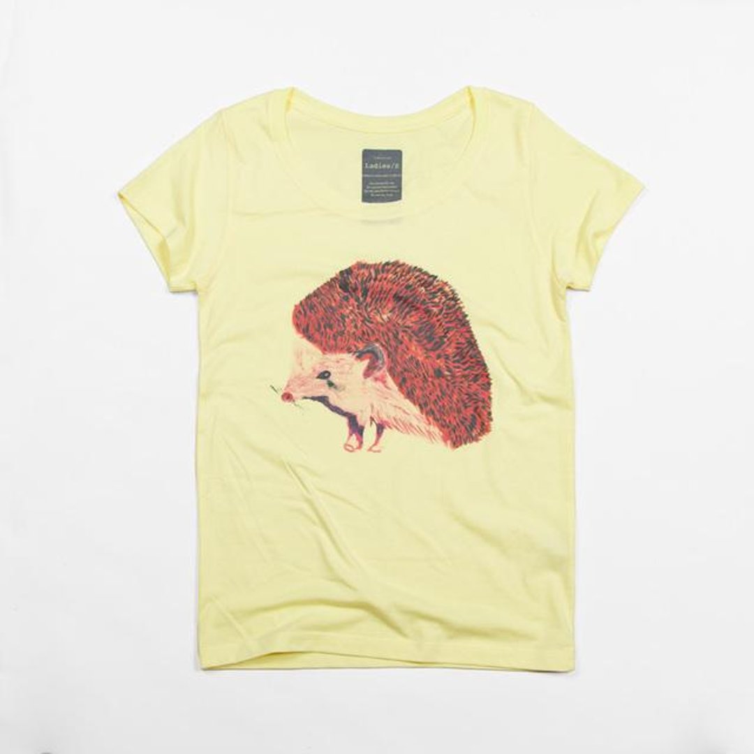 Hedgehog animal T-shirt Tcollector - 男装上衣/T 恤 - 棉 黄色
