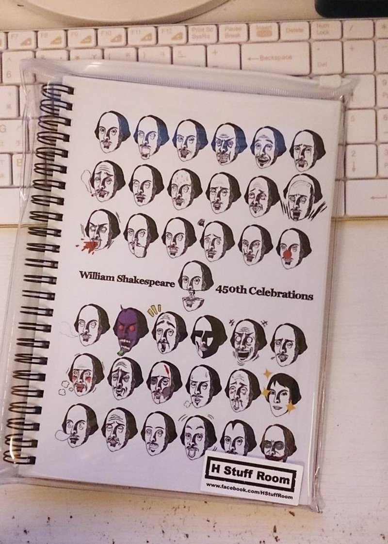 【莎士比亚36像】笔记本-莎士比亚450周年庆 - 笔记本/手帐 - 纸 白色