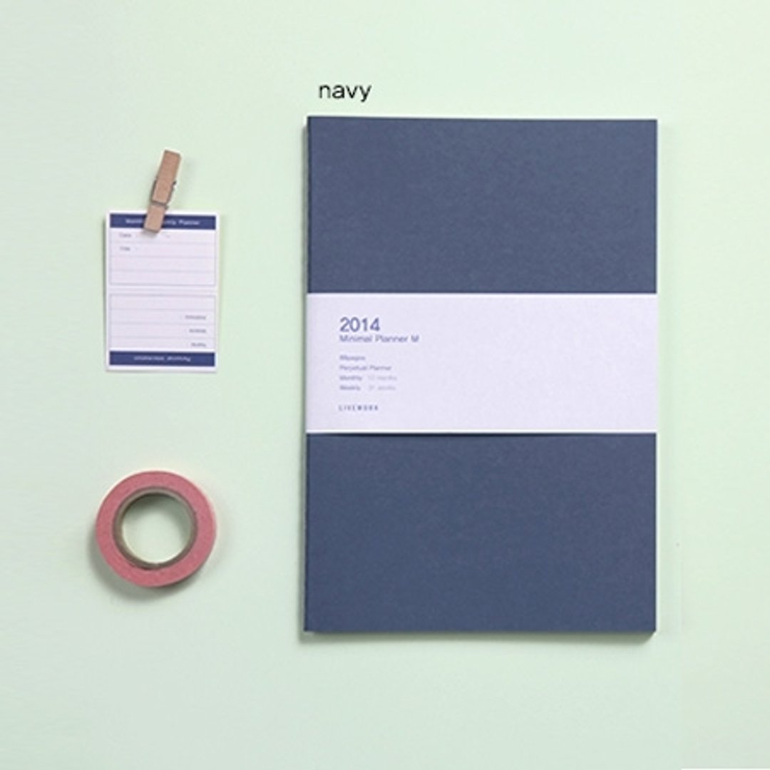 Dessin-Minimal 周计画本M-Navy,LWK93962 - 笔记本/手帐 - 纸 蓝色