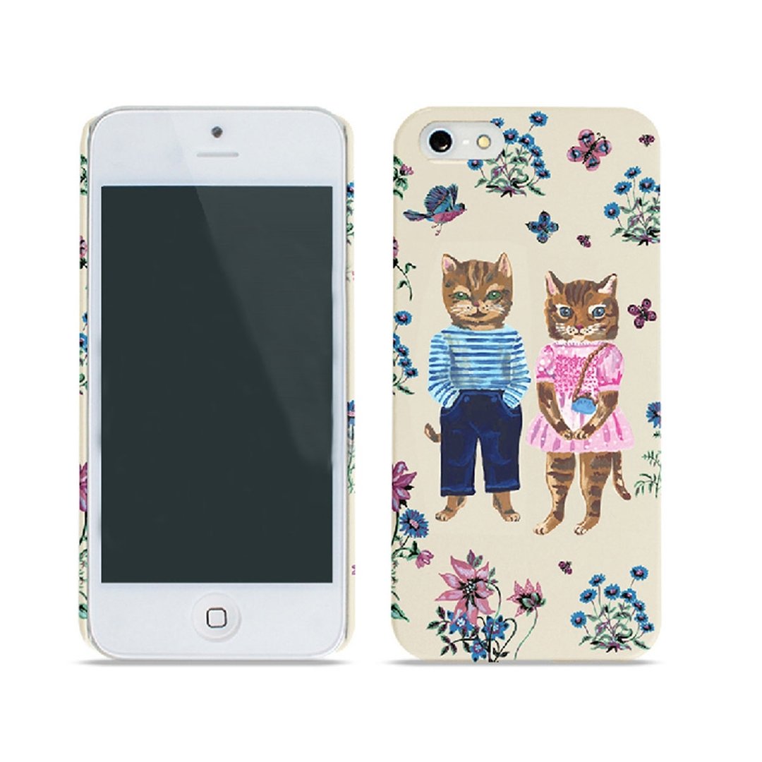 女孩寓所 :: Nathalie-Lete x iphone 5/5s 手机壳-Cats - 手机壳/手机套 - 塑料 橘色