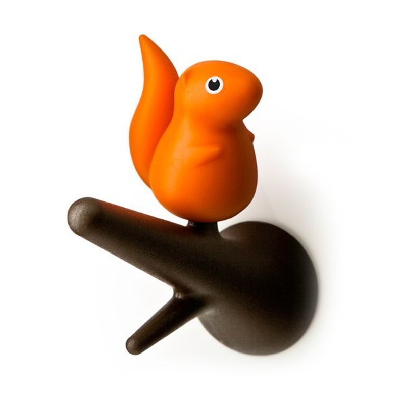 QUALY 松鼠挂钩 - 摆饰 - 塑料 粉红色