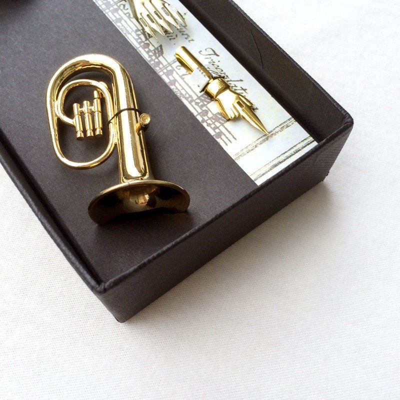 103MU 意大利木杆沾水笔礼盒-迷你低音号 | Francesco Rubinato - 蘸水笔 - 木头 黑色