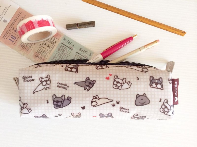 (售完)法斗笔袋-法斗家族 - 铅笔盒/笔袋 - 其他材质 卡其色