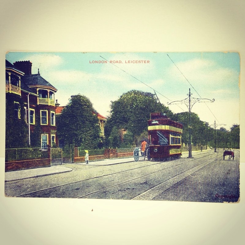 英国印刷旧明信片（已使用过） - 卡片/明信片 - 纸 紫色