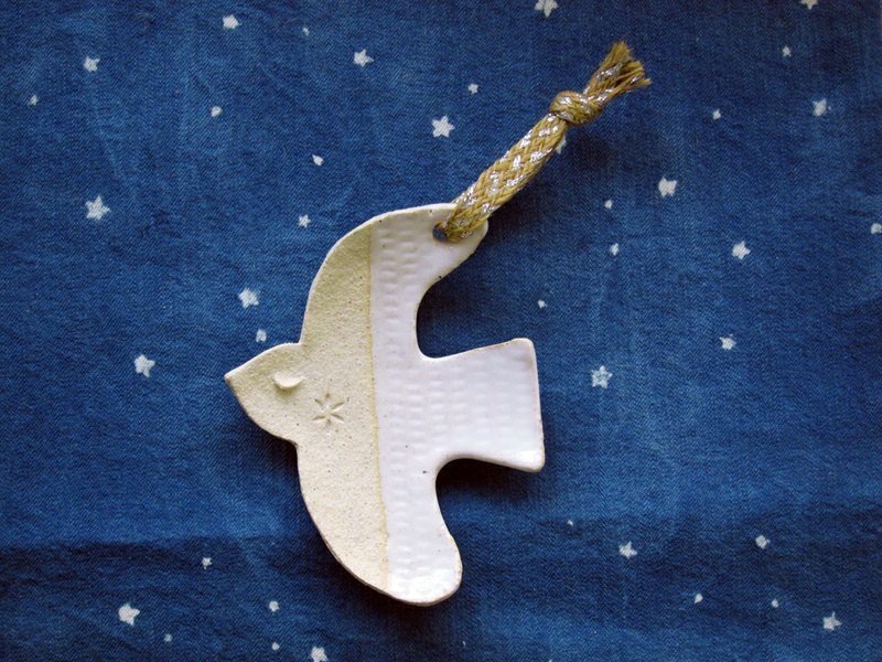 飞鸟小皿 - 花瓶/陶器 - 其他材质 白色