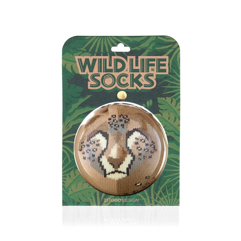 WILDLIFE SOCKS_野生动物袜_猎豹 - 袜子 - 其他材质 卡其色
