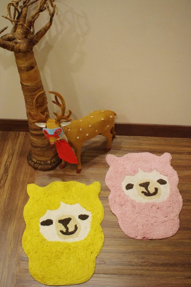 Saibaba Ethnique //动物头壳系列 --- 羊驼地垫 黄色 - 摆饰 - 棉．麻 多色