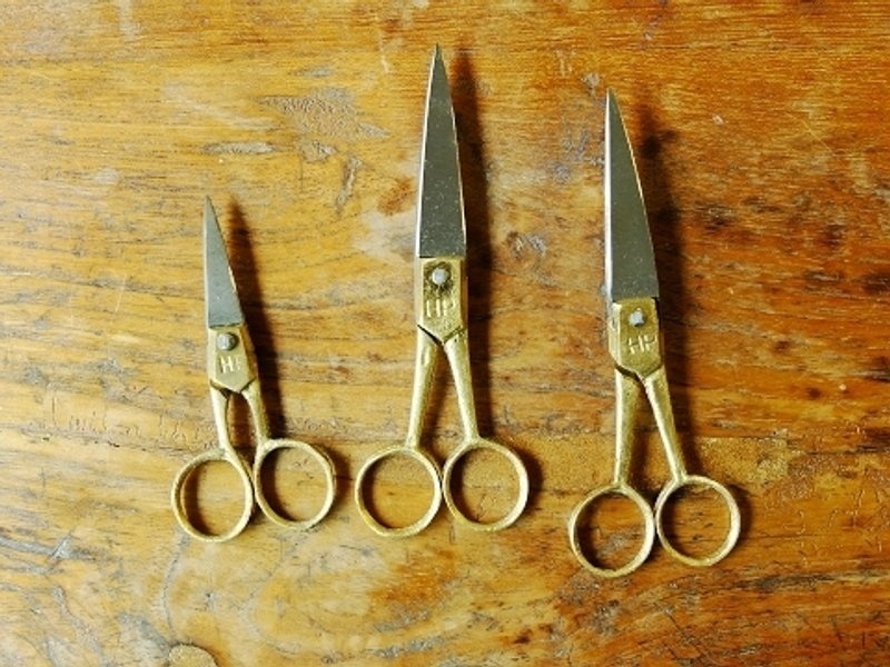  印度制 旧货风格老奶奶的黄铜剪刀 M(单只) - 其他 - 其他金属 金色
