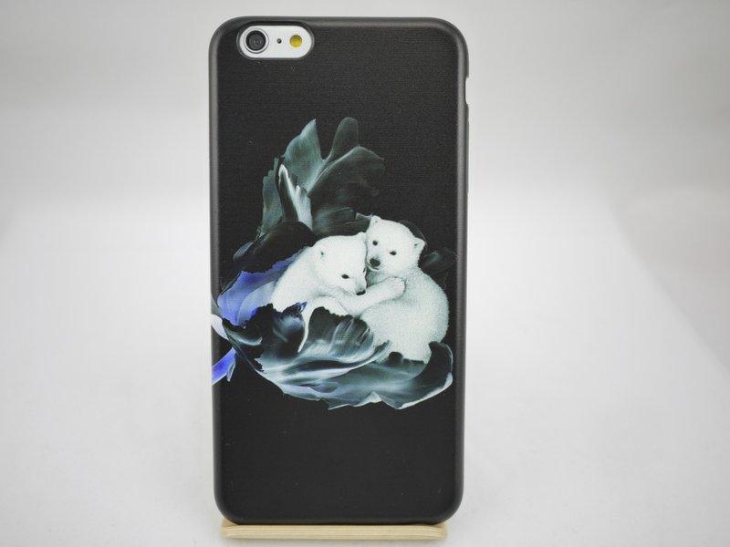 手绘爱情系列-爱 是温暖-盈萱-TPU手机保护壳 - 手机壳/手机套 - 硅胶 黑色