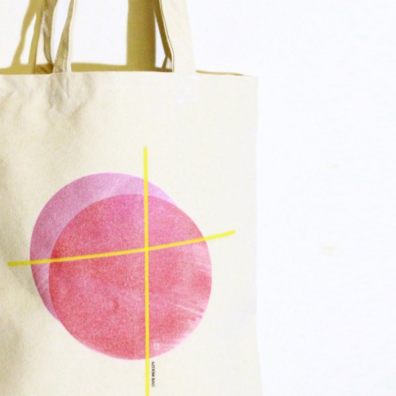 厚磅棉质帆布肩背包。夏日夕阳。手提包 - 手提包/手提袋 - 棉．麻 白色