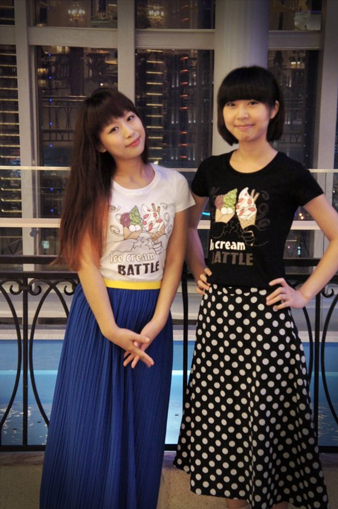 冰淇淋 T-shirt　黑色 - 女装 T 恤 - 棉 黑色