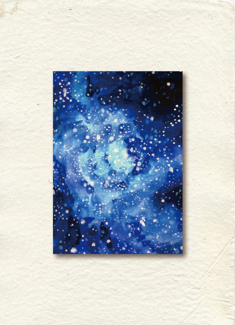 盛开的星空 银河明信片 - 卡片/明信片 - 纸 蓝色