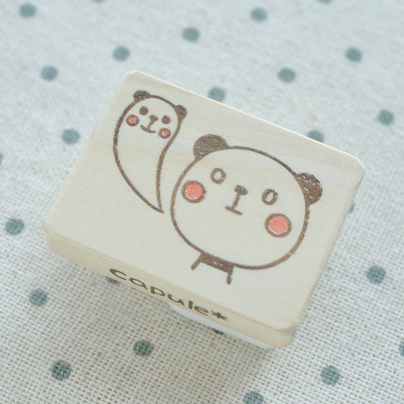 Panda has come out something Hanko - 印章/印台 - 橡胶 黑色
