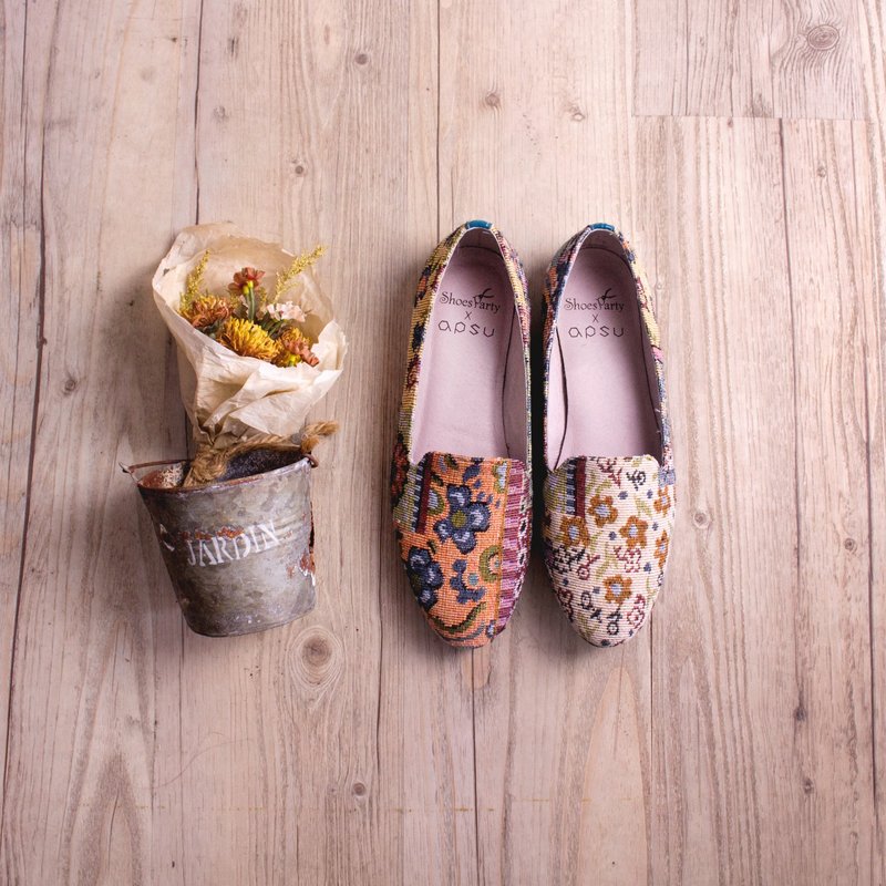 ----------Shoes Party----------波斯民族风欧贝拉    /女鞋/手工订制/日本布料 - 芭蕾鞋/娃娃鞋 - 其他材质 多色