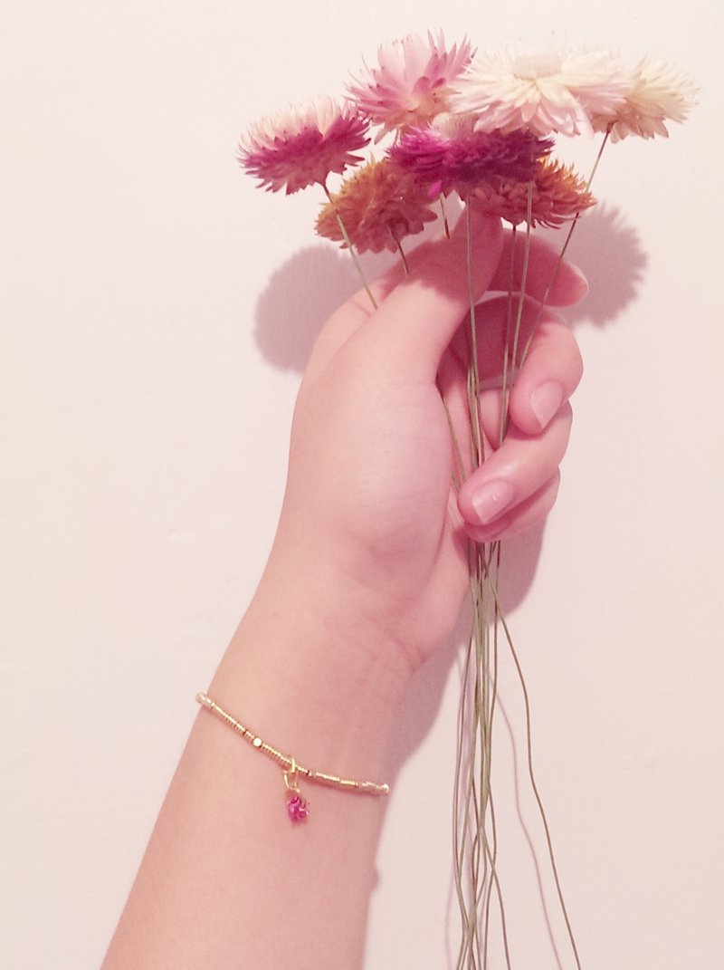 〈 想让妳带一朵花在身上 〉情人节快乐!  黄铜 手环 - 手链/手环 - 其他材质 金色