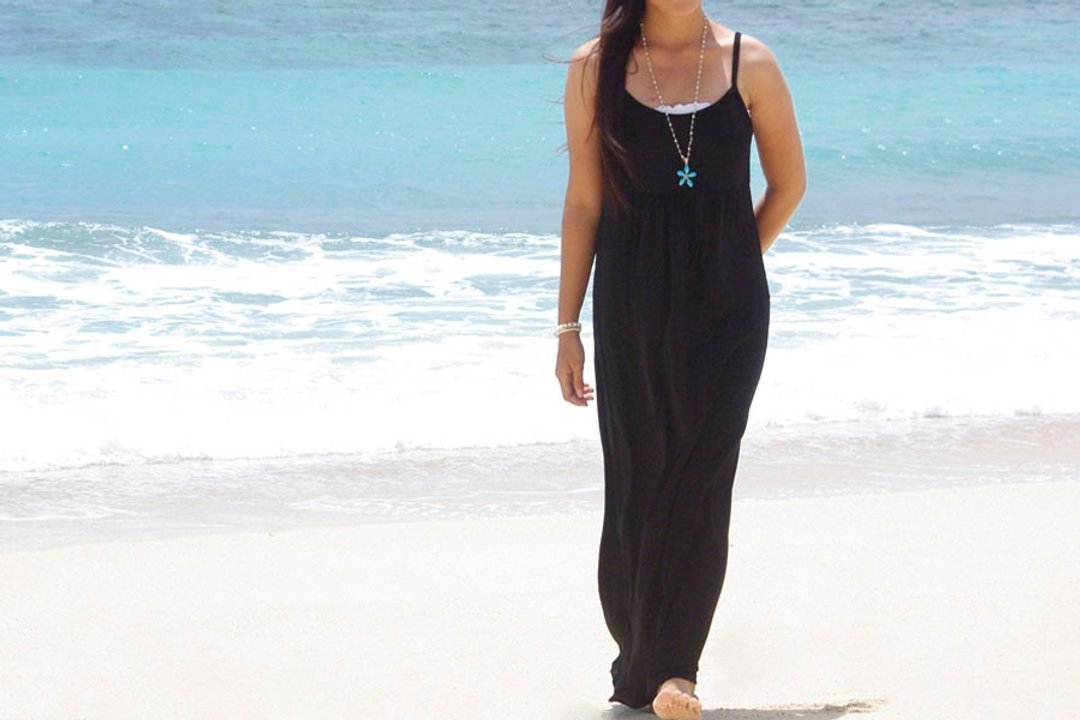 Basic color of the stretch camisole dress <Black> - 洋装/连衣裙 - 其他材质 黑色