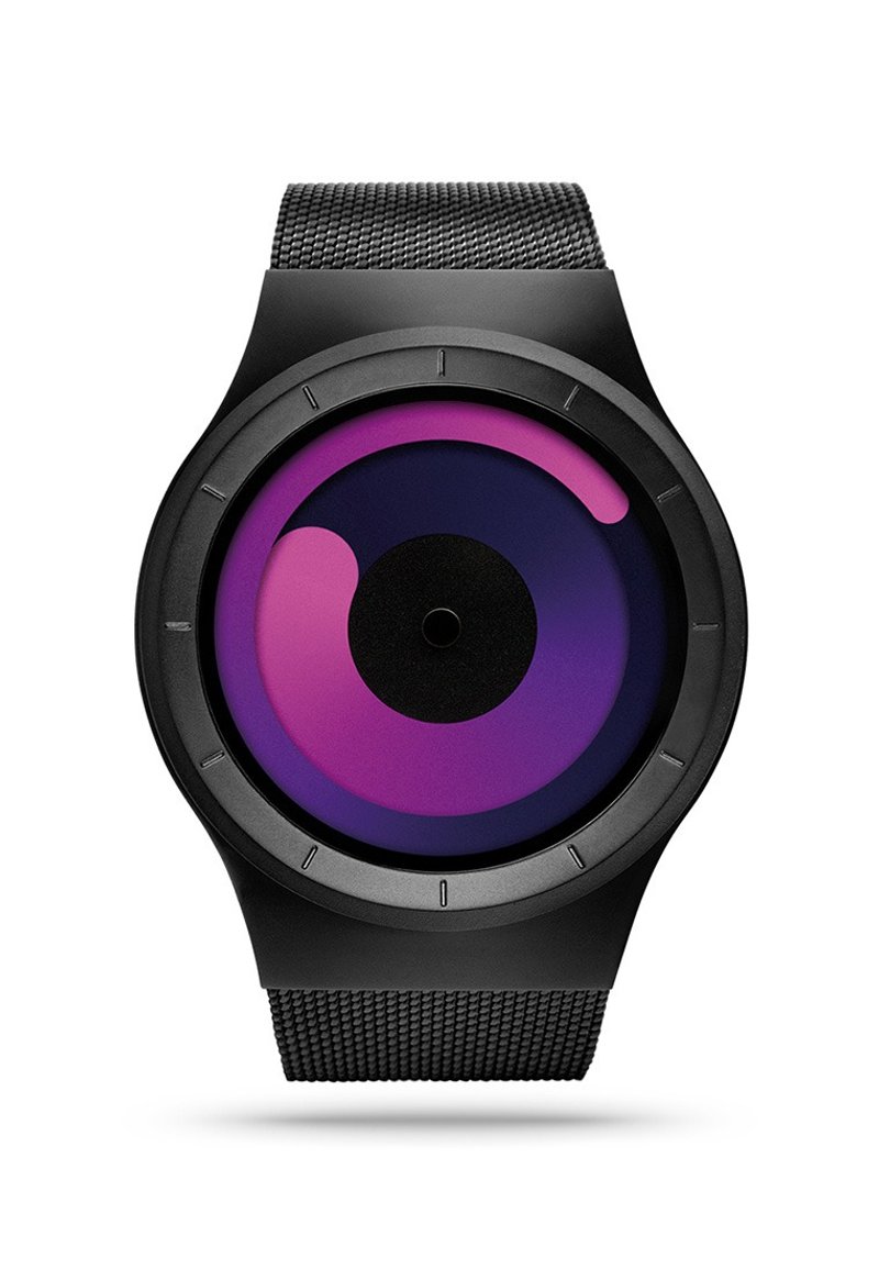 宇宙重力系列腕表MERCURY (黑/紫, Black / Purple) - 女表 - 其他金属 黑色